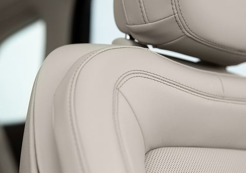 Fine craftsmanship is shown through a detailed image of front-seat stitching. | Vista Lincoln Woodland Hills in Woodland Hills CA
